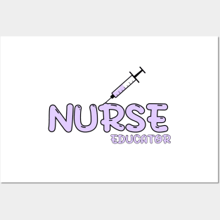 Nurse Educator Purple Posters and Art